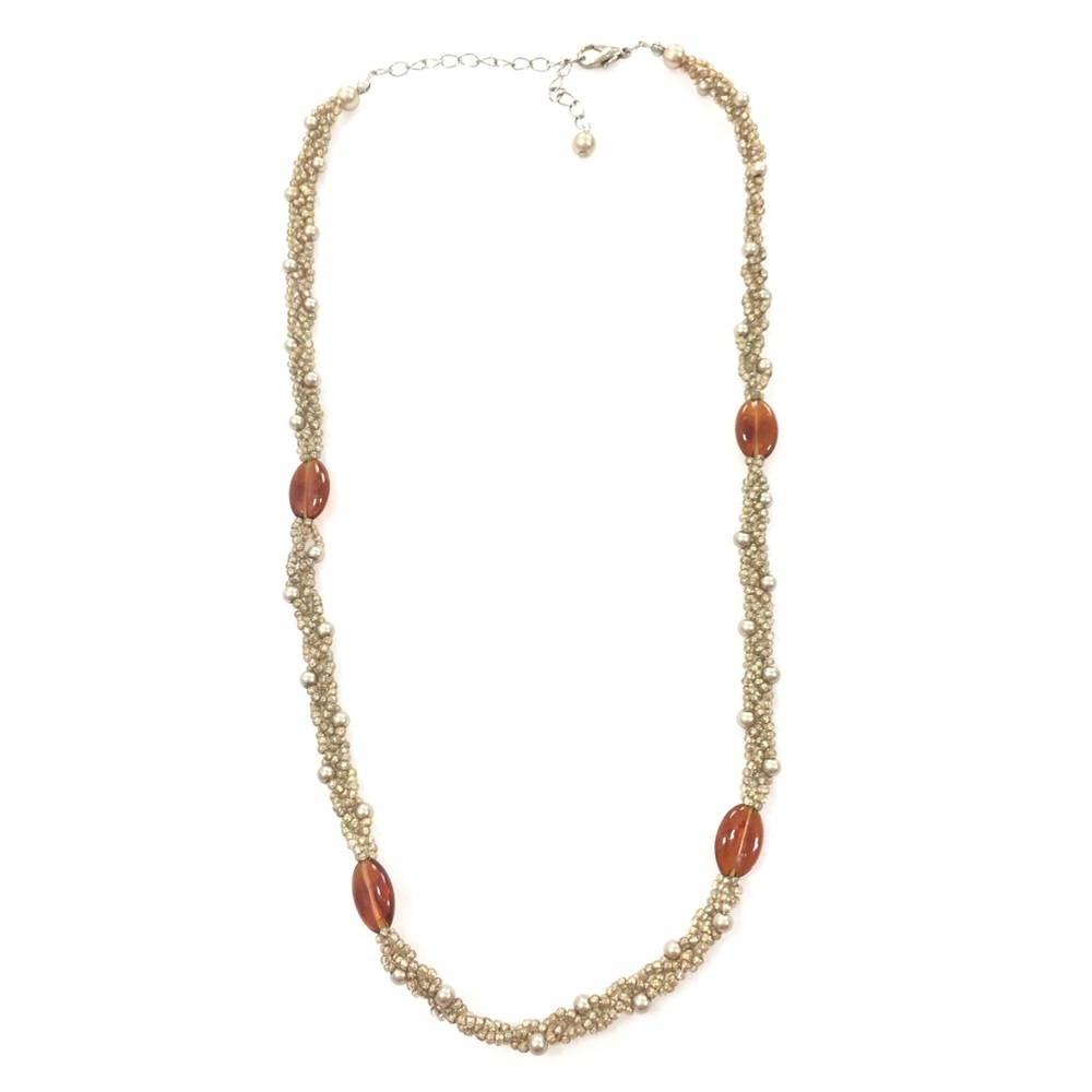 Vintage Necklace | Multi-strand Beaded Twist